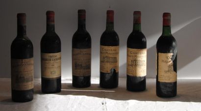 null 3 bout CHT HAUT MARBUZET 1981 ET 1982 (SANS ETIQ), 3 CHT MALARTIC LA GRAVIERES...