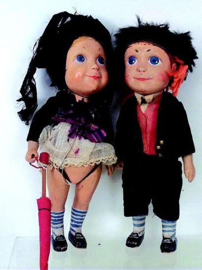 “HANSEL & GRETEL” deux poupées artistiques...