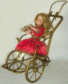 null « Bébé Chaise » jouet mécanique à pousser de fabrication allemande représentant...