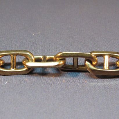 null Bracelet en or jaune maille marine; Poids : 14.90 g. Longueur : 18 cm
