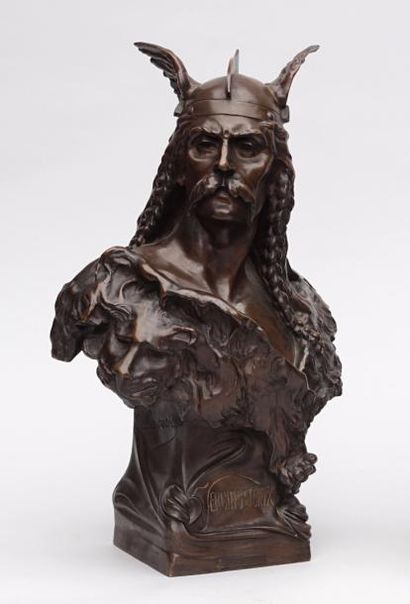 null EMILE LAPORTE (1858-1907)
Buste de Vercingétorix
Epreuve d'édition en bronze,...