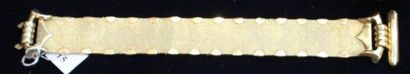 null Bracelet ceinture en or jaune 750/1000  maillé, fermoir godroné
57 gr (petit...