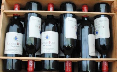 12 bouteilles Château Lacoste Borie Pauillac1995...