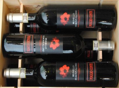 12 bouteilles Brunello di Montalcino Poggio...