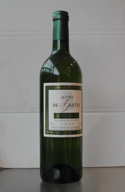 null 24 bouteilles Dame de Gilette blanc Bergerac 1996