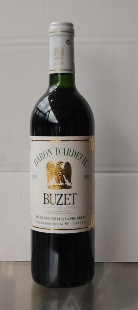 null 24 bouteilles de Buzet Baron d' Ardeuil 1991