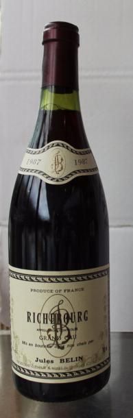 null 11 bouteilles de Richebourg Belin 1987