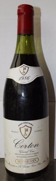 null 5 bouteilles : 2 Corton Mommessin 1986 - 2 Echézeaux Mommessin 1986 - 1 Hos...