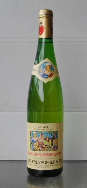 null 24 bouteilles RIESLING 1995 Bergheim Vin d'Alsace 