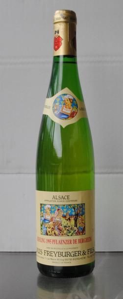 null 24 bouteilles RIESLING 1995 Bergheim Vin d'Alsace 