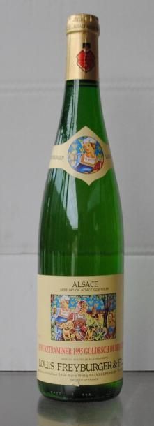 null 24 bouteilles GEWURTZTRAMINER 1995 Bergheim Vin d'Alsace 