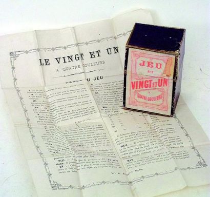 null Jeu du Vingt et Un, jeu de cartes de fabrication française de la maison WAT...