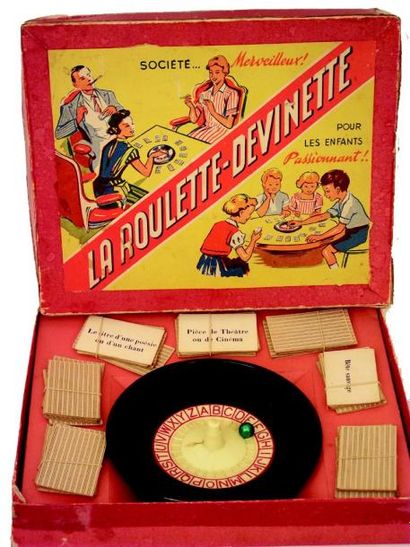 null «La Roulette-Devinette», Complet avec les cartes, la bille et la roulette ainsi...