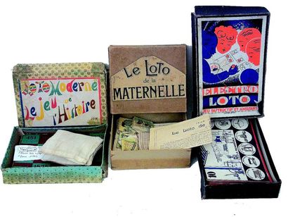 null «Loto Moderne, le jeu de l'histoire» et «Loto de la Maternelle» et «ELECTRIC-Loto»...