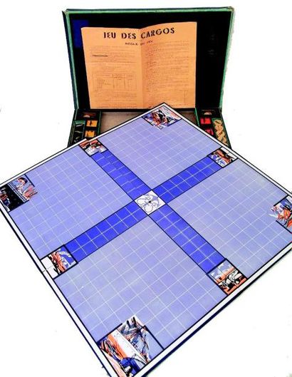 null «Jeu des Cargos» complet avec la règle du jeu
Format: 38x35 cm.