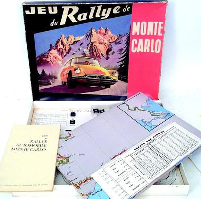 null «Le Rallye de Monte Carlo» jeu en cartonnage complet réalisé par l'Automobile...