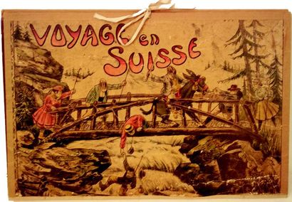 null «Voyage en Suisse» pochette avec tableau.