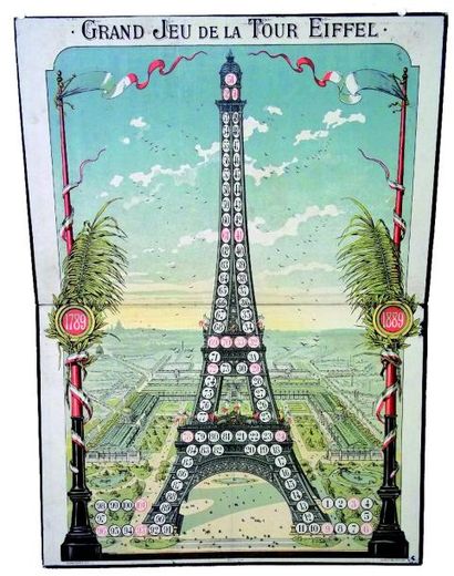 null «Grand Jeu de la Tour Eiffel» beau tableau du jeu (sans la règle ni les accessoires
Format:...