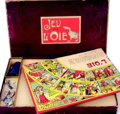 null Jeu de l'Oie en cartonnage de marque JTR, boîte d'origine et jeu complet avec...