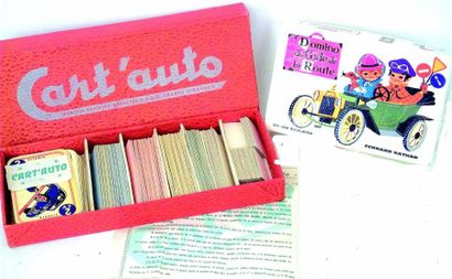 null Cart 'Auto» jeu en cartonnage avec la règle du jeu (complet)+ Domino Code de...