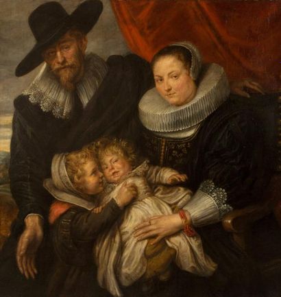 null Ecole FLAMANDE du XIXème siècle, d'après Anton van Dyck

Portrait de famille...