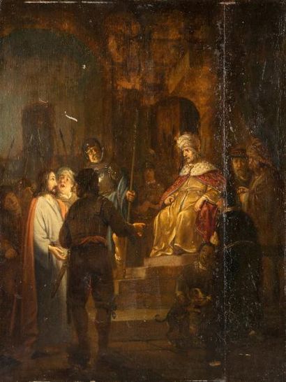 null Attribué à Claes MOEYAERT (1591 - 1655)

Le Christ devant Pilate 

Huile sur...