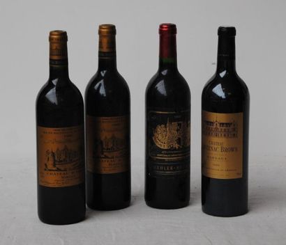 null 4 bout 1 CHT PALMER 1990 TB, 1 CHT CANTENAC BROWN 2004, 2 CHT D'ISSAN 1995