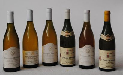 null 6 bout 2 CHASSAGNE MONTRACHET BLANC 1ER CRU LA ROMANEE RAMONET 1998 ET 1999,...