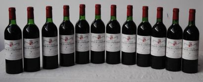 null 12 bout CHT LA TOUR POMEROL 1982 ( 9 BG, 3 NLB)