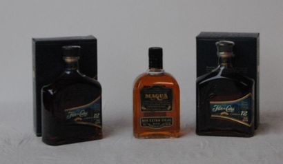 null 3 flac 2 FLACONS DE RHUM FLOR DE CANA CENTENAIRE RHUM OLD 12 ANS TRADITION ARTISANALE...