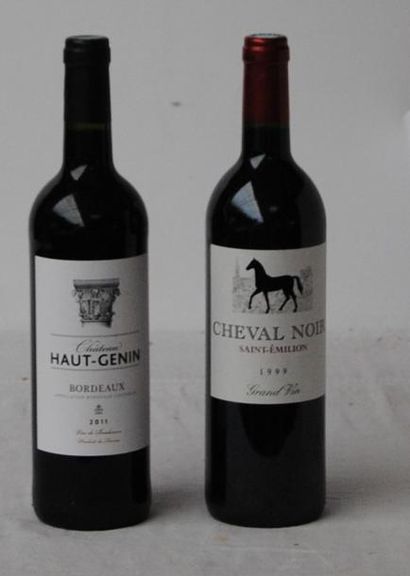 null 12 bout 9 CHEVAL NOIR ST EMILION PROPRIETE MAHLER BESSE 1999, 3 CHT HAUT GENIN...