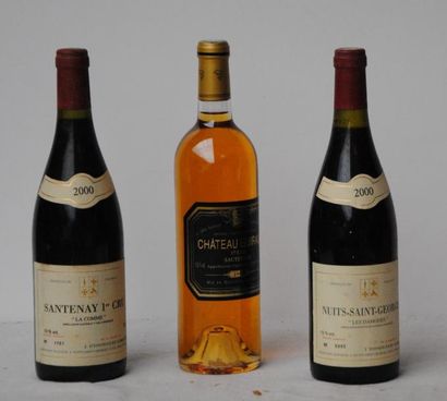 null 3 bout 1 CHT GUIRAUD 2002, 1 NUIT SAINT GEORGES LES DAMODES 2000, 1 SANTENAY...