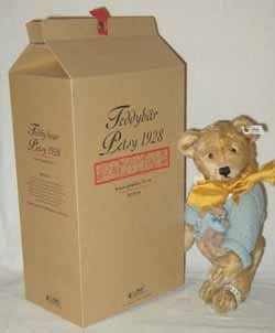 null « NIKOLACE » « Teddy Bear PETSY 1928 » H 35 cm, édité à 4000 exemplaires. Présenté...