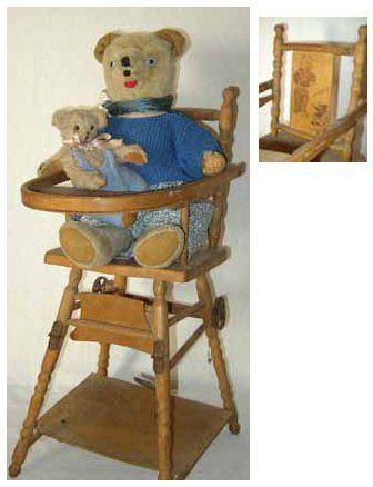 La Chaise de bébé» scène avec un ours français...