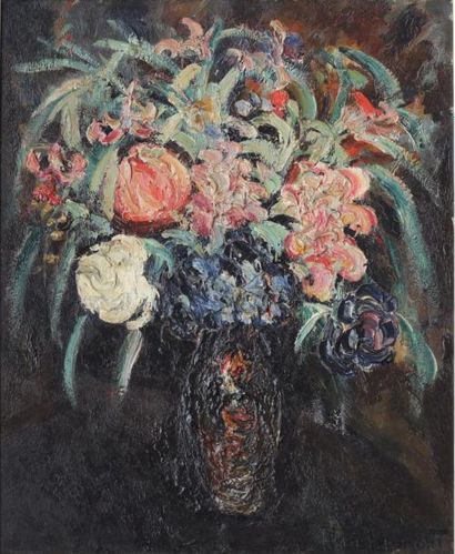 null Pierre DUMONT (1920-1987)
Bouquet
Huile sur toile signée en bas à droite. 61...