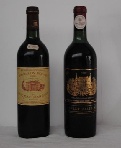 null 2 bout 1 CHT PALMER 1967 (NTLB), 1 PAVILLON ROUGE DU CHT MARGAUX 1986