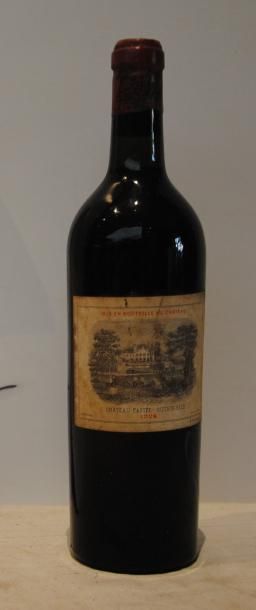 null 1 bout CHT LAFITE ROTHSCHILD 1924 EXC SANS DOUTE RECONDITIONNEE 