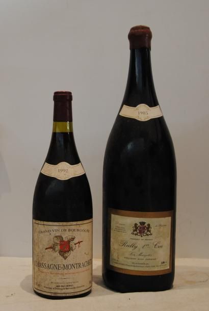 null 2 flacon 1 D.MAG RULLY LES MARGOTES 1985, 1 MAG CHASSAGNE MONTRACHET MORET 1992...