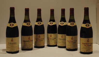 null 7 bout 2 ECHEZEAUX 1988, 4 NSG LES DAMODES 1986, 1 CHAMBOLLE MUSIGNY 1986