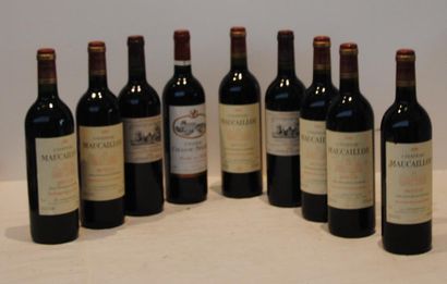 null 9 bout 2 CHT CANTEMERLE 1998, 1 CHT CHASSE SPLEEN 1998, 6 CHT MAUCAILLOU 20...