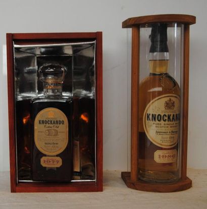 null 2 bout WHISKIES KNOCKANDO 1977 ET 1986 CB