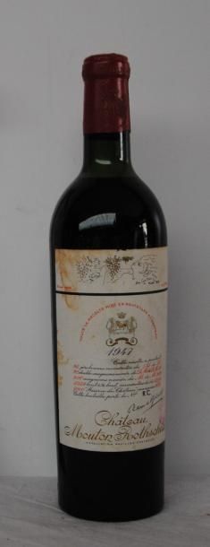 null 1 bout CHT MOUTON ROTHSCHILD 1947 (ETIQUETTE RECONDITIONNEE, TLB)