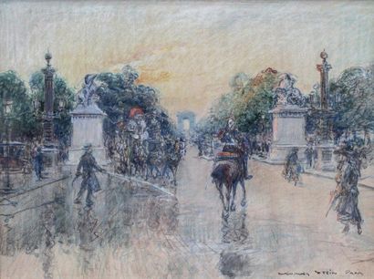 null Georges STEIN (1870 -1955)

Paris, Champs Élysées animés

Crayons de couleur...