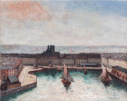 null Gustave MADELAIN (1867-1944)

Voiliers dans le port de Dieppe

Huile sur toile...
