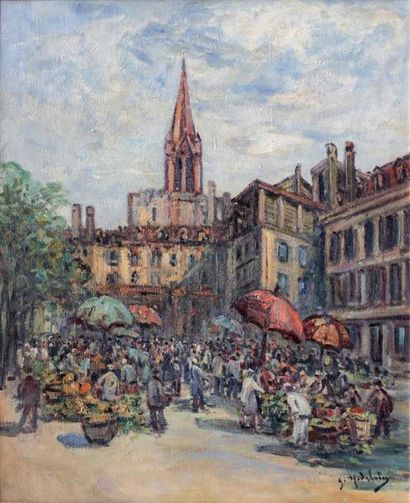 null Gustave MADELAIN (1867-1944)

Marché à Strasbourg

Huile sur toile signée en...
