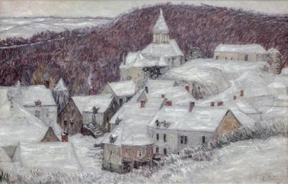 null Léon DETROY (1857-1955)

Paysage de neige

Huile sur toile signée en bas à droite

65,5...
