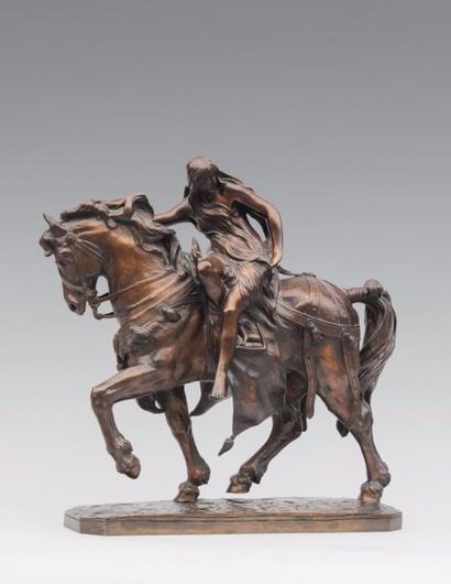 null Léon MIGNON (1847-1898)

Lady Godiva

Épreuve en bronze, fonte d’édition ancienne...