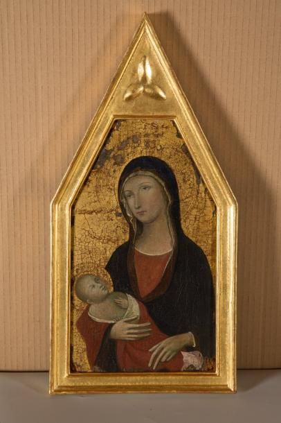 null Dans le goût de l’école italienne du XIVe siècle

Vierge à l’Enfant

Panneau

34,8...