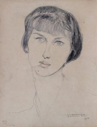 null Jean Gabriel DOMERGUE (1889-1962)

Portrait de femme, 1915

Dessin à la mine...