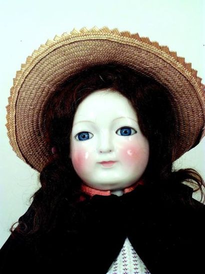 null Très grande exceptionnelle poupée parisienne de fabrication BLAMPOIX avec tête...